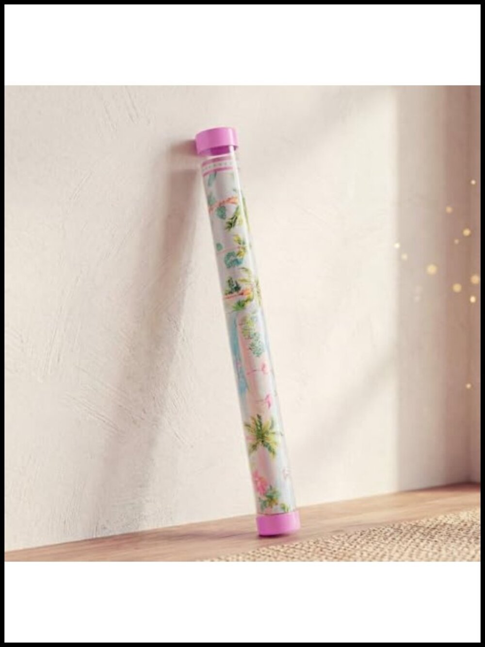 Mahjong Mat Storage Tube with Caps, Clear PVC, 36 Inch, Game Accessory